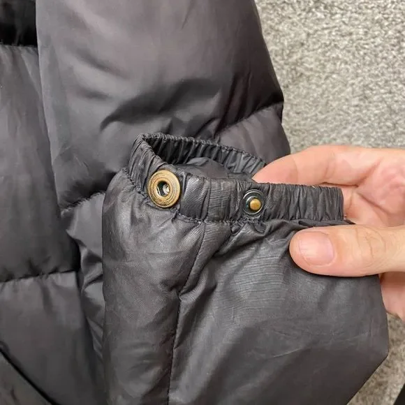 Ralph Lauren Polo Down Puffer Winter Jacket Mens XL Black Full Zip Snap Hood - Picture 8 of 11